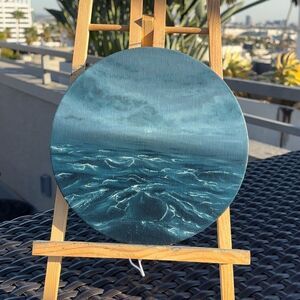 Full Moon Oil Painting 8 inch Wall Art